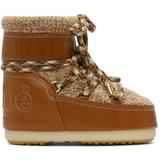 Tan Moon Boot Edition Knit Snow Boots
