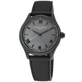 Frederique Constant Horological Smartwatch Grey Dial Rubber Strap Men's Watch FC-287S5TB6 FC-287S5TB6