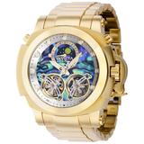 Invicta Reserve Man of War Automatic Men's Watch w/ Abalone Dial - 48mm Gold (39576)