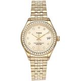 34 Mm Waterbury Legacy Gold Bracelet Watch - Metallic - Timex Watches