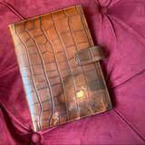 Dooney & Bourke Accessories | Dooney & Bourke Vintage Crocodile Leather Planner Card Holder Ipad Cover | Color: Brown | Size: Os