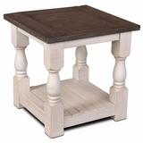 Rustic French Square Side End Table - Sunset trading HH-1750-100