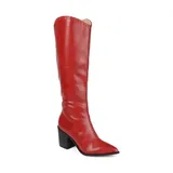 Journee Collection Women's Daria Boots, Red, 8M