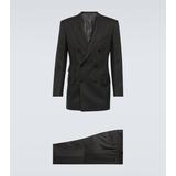 Mohair-blend hopsack suit