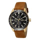 Invicta Men's Watches Gold - Black & Brown Aviator PF17008 Chronograph Watch