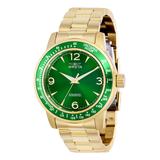 Invicta Men's Watches Gold - Green & Goldtone Specialty PF16992 Oyster-Strap Watch