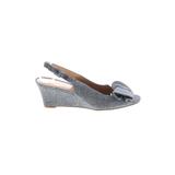 Naturalizer Wedges: Blue Solid Shoes - Size 8 1/2