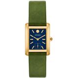 The Eleanor Two-hand Subsecond, Gold-tone Stainless Steel Watch - Green - Tory Burch Watches