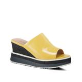 L'Artiste by Spring Step Allurin Wedge Sandal | Women's | Yellow | Size EU 38 / US 7.5-8 | Sandals | Platform | Slide | Wedge