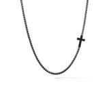 David Yurman Pave Cross Necklace with Diamonds in Black Diamond at Nordstrom, Size 26 In