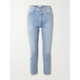 Citizens of Humanity - Charlotte Cropped High-rise Straight-leg Jeans - Blue