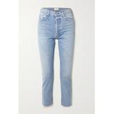 Citizens of Humanity - Charlotte Cropped High-rise Straight-leg Jeans - Blue