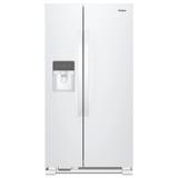 Whirlpool 24.6-cu ft Side-by-Side Refrigerator with Ice Maker (White) | WRS315SDHW