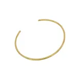 "Adornia 14k Gold Plated Stainless Steel Cuff Bracelet, Women's, Size: 7.25"", Yellow"