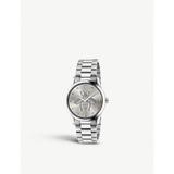 Gucci Womens Silver YA1264126 G-Timeless Strainless Steel Watch