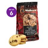 Walker's Shortbread Cookies - Mini Chocolate Chip Shortbread - Set of 6