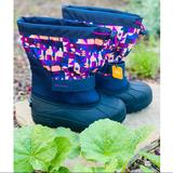 Columbia Shoes | Columbia Kids Powderbug Plus Ii Print Snow Boots | Color: Black/Blue | Size: 2g
