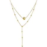 10k Gold Beaded 2 Row Chain Necklace At Nordstrom Rack