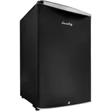 "Danby 4.4 cu. ft. Contemporary Classic Compact Refrigerator, Black with Stainless Steel Look, DAR044A6DDB"