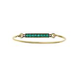 Prive 18k Emerald-Bar Bracelet w/ Diamonds