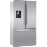 Bosch - 500 Series 21 Cu. Ft. French Door Counter-Depth Smart Refrigerator with External Water and Ice Maker - Stainless steel