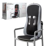 Sharper Image - Smartsense Shiatsu Realtouch Massaging Chair Pad - Grey