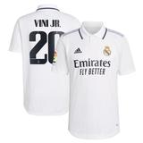 "Men's adidas Vinicius Junior White Real Madrid 2022/23 Home Authentic Player Jersey"