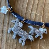 J. Crew Accessories | J.Crew Girls Unicorn Necklace | Color: Blue/Silver | Size: Osg