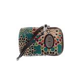Fossil Leather Wristlet: Blue Animal Print Bags