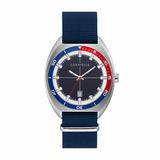 Caravelle Men's Quartz Date Indicator Blue Nylon Band 40mm Watch