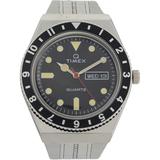 38 Mm Q Color Series Stainless Steel Case - Metallic - Timex Watches