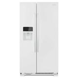 Amana 24.6 cu. ft. Side by Side Refrigerator with Dual Pad External Ice and Water Dispenser in White