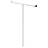 Honey-Can-Do Steel White T-Post Pole for 7-Line Outdoor Clothesline