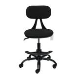 Height Adjustable Armless Drafting Chair with Backrest Adjustable Footring Casters Rolling Pneumatic Home Office Chair Multi-Purpose Back Ergonomic Task Chair for Bar Table Standing Worksho