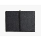15" Felt Laptop Sleeve in Black and Chargrey | Parachute
