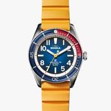 Shinola Duck Watch | Blue Dial + Canary Yellow Rubber Strap | The Duck 42mm