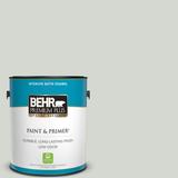 BEHR PREMIUM PLUS 1 gal. #N410-2 Brook Green Satin Enamel Low Odor Interior Paint & Primer