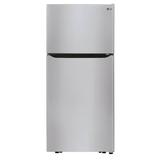 LG Electronics 30 in. W 20.2 cu. ft. Top Freezer Refrigerator in Stainless Steel with Multi-Air Flow and Reversible Door, Silver