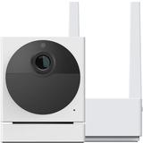 WYZE Wireless Outdoor Surveillance Home Security Camera v2, with Color Night Vision, Includes Base Station, White