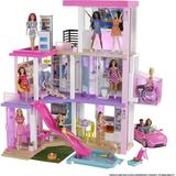 Barbie Dreamhouse 43 inch 3-Story Dollhouse Playset with Pool & Slide Party Room Elevator Puppy Play Area Customizable Lights & Sounds 75+ Pieces ages 3 to 7 assembly required New 2021