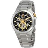 Maquina Black-skeleton Dial Automatic Watch