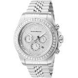 Manta Ray Chronograph Quartz Crystal Silver Dial Watch -221001