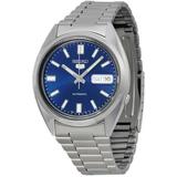 5 Automatic Blue Dial Stainless Steel Watch