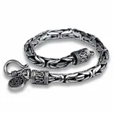 Pure Silver Thai Silver Jewelry 925 Sterling Silver Chain & Link Bracelet Fish Scale Cross S925