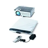 Brookstone All In One Projector And Screen, White