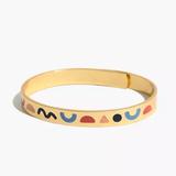 Madewell Jewelry | Madewell Color Block Shapes Gold Bracelet | Color: Gold | Size: Os