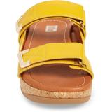 Remi Platform Wedge Slide Sandal In Sunshine Yellow At Nordstrom Rack