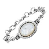 Silpada 'Inner Circle' Sterling Silver Freshwater Pearl Bracelet, 7.5"