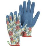 Hestra Job 5033874 Floral Latex Dip Glove Floral & Blue - Large
