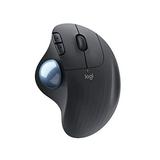 Logitech ERGO M575 Wireless Trackball Mouse Easy thumb control Precision and smooth tracking Ergonomic comfort design Windows/Mac Bluetooth USB - Graphite